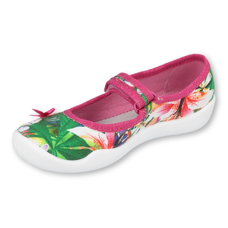 Befado Kinderschuhe 114X431 rosa grün 1