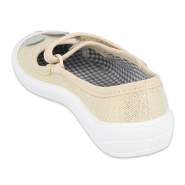 Befado Kinderschuhe 208X047 beige golden 2