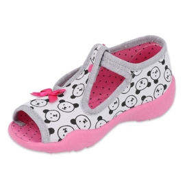 Befado Kinderschuhe 213P129 rosa grau 1