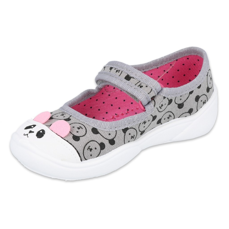 Befado Kinderschuhe 209P032 rosa grau 1