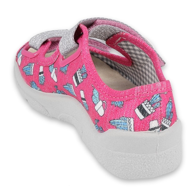Befado Kinderschuhe 869X152 rosa grau 2
