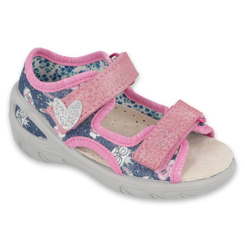 Befado Kinderschuhe pu 065X151 rot rosa silber- 1