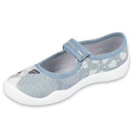 Befado Kinderschuhe 114X439 blau grau 1