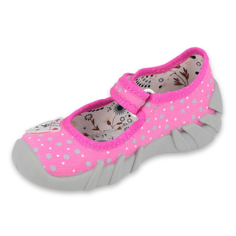 Befado Kinderschuhe 109P209 rosa grau 1