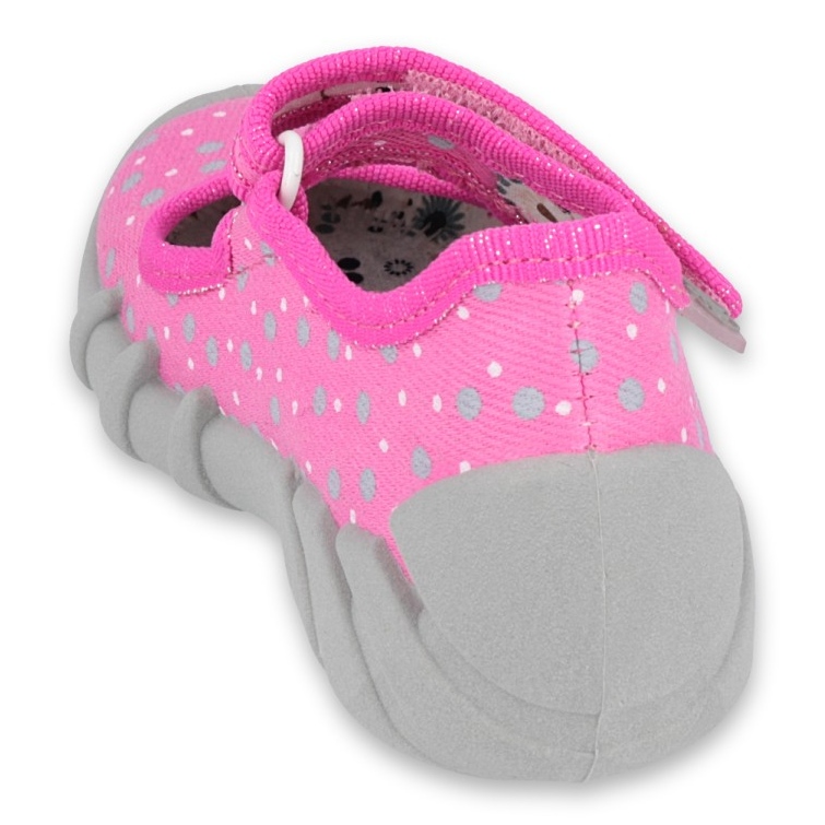 Befado Kinderschuhe 109P209 rosa grau 2