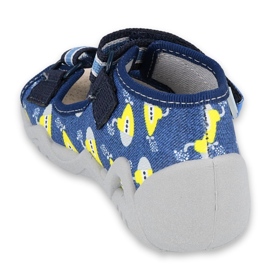 Befado gelbe Kinderschuhe 350P020 blau 2