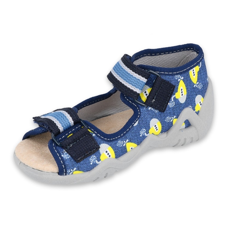 Befado gelbe Kinderschuhe 350P020 blau 1