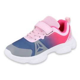 Befado Kinderschuhe 516Y054 marineblau rosa grau mehrfarbig 1