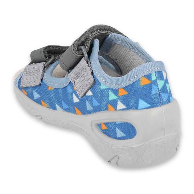 Befado Kinderschuhe PU 065P158 blau grau 2
