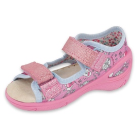 Befado Kinderschuhe PU 065P147 rosa mehrfarbig 2