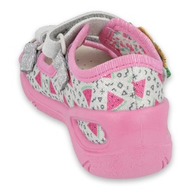 Befado Kinderschuhe PU 065P148 rosa grau mehrfarbig 2