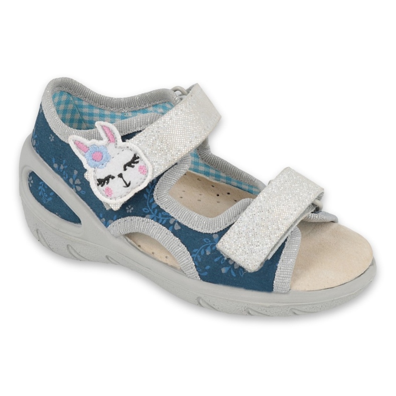 Befado Kinderschuhe PU 065X154 marineblau grau mehrfarbig 1
