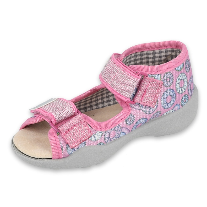Befado Kinderschuhe 242P106 rosa grau 1