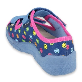 Befado Kinderschuhe 869Y150 blau rosa mehrfarbig 2