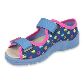 Befado Kinderschuhe 869Y150 blau rosa mehrfarbig 1