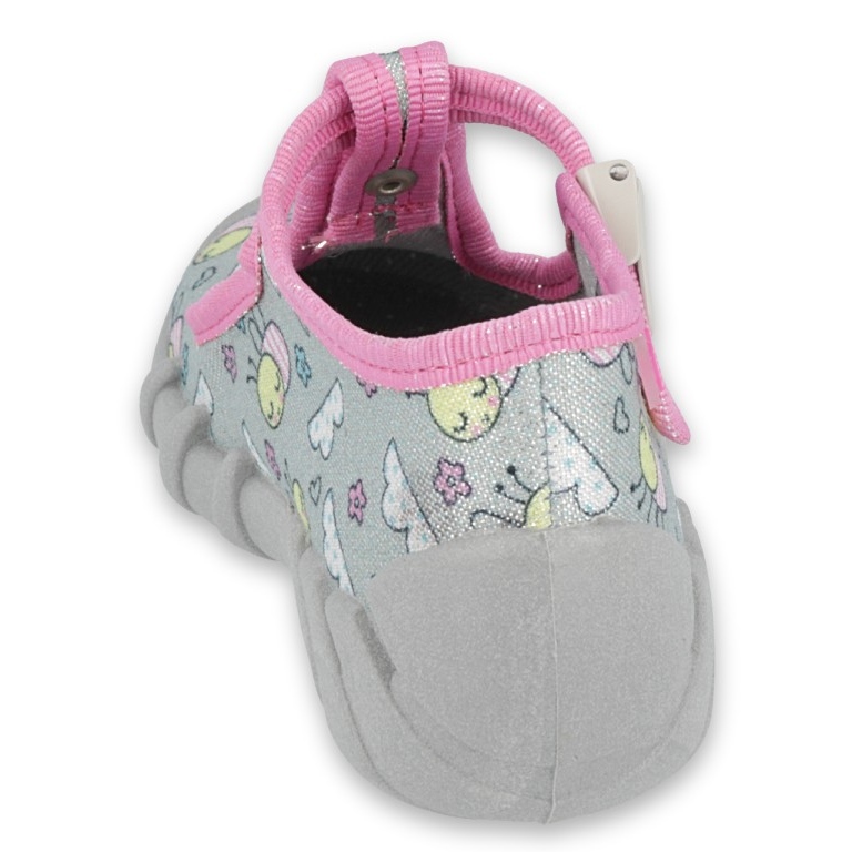 Befado Kinderschuhe 110P412 rosa grau 2