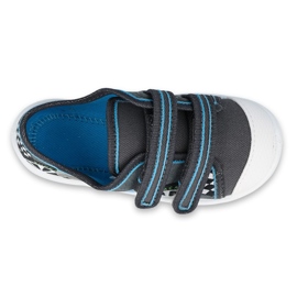 Befado Kinderschuhe 907P113 weiß schwarz blau grau 1