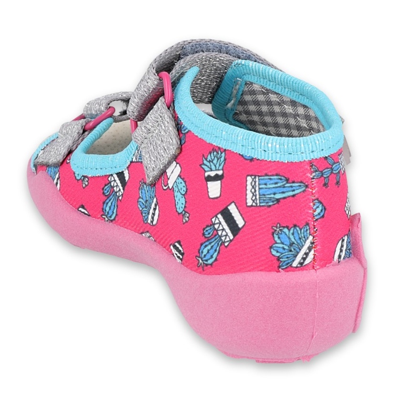 Befado gelbe Kinderschuhe 342P026 blau rosa silber- 2