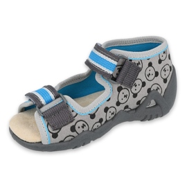 Befado gelbe Kinderschuhe 350P017 schwarz blau grau 1