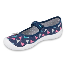Befado Kinderschuhe 114Y423 marineblau rosa mehrfarbig 1