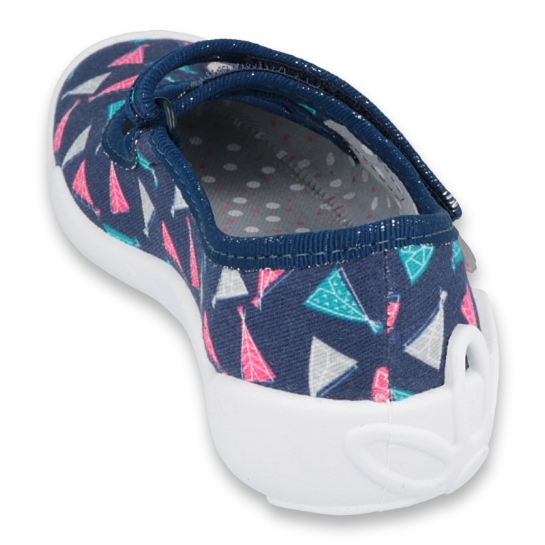 Befado Kinderschuhe 114Y423 navy blau rosa mehrfarbig 2