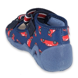 Befado gelbe Kinderschuhe 350P018 rot marineblau 2
