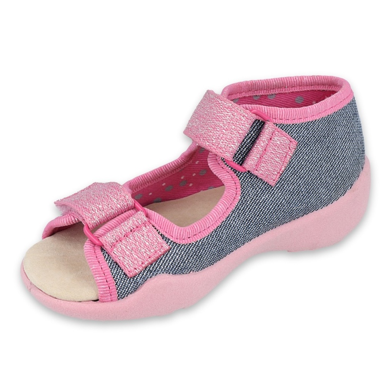 Befado gelbe Kinderschuhe 342P017 rosa 1