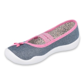 Befado Kinderschuhe 116X286 marineblau rosa grau mehrfarbig 1