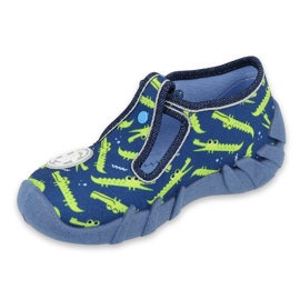 Befado Kinderschuhe 110P410 marineblau grün 1