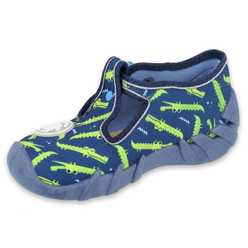 Befado Kinderschuhe 110P410 marineblau grün 2
