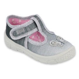 Befado Kinderschuhe 533P006 silber- grau 1