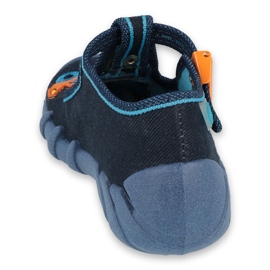 Befado Kinderschuhe 110P389 marineblau orange 2