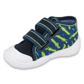 Befado Kinderschuhe 212P069 navy blau grün 1