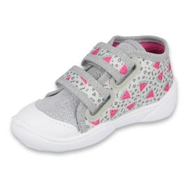 Befado orange Kinderschuhe 212P067 rosa silber- grau 1
