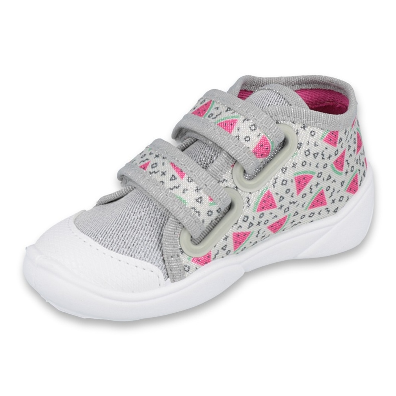 Befado orange Kinderschuhe 212P067 rosa silber- grau 1