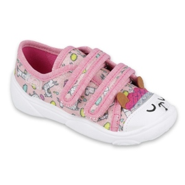 Befado Kinderschuhe 907P119 rosa mehrfarbig 2