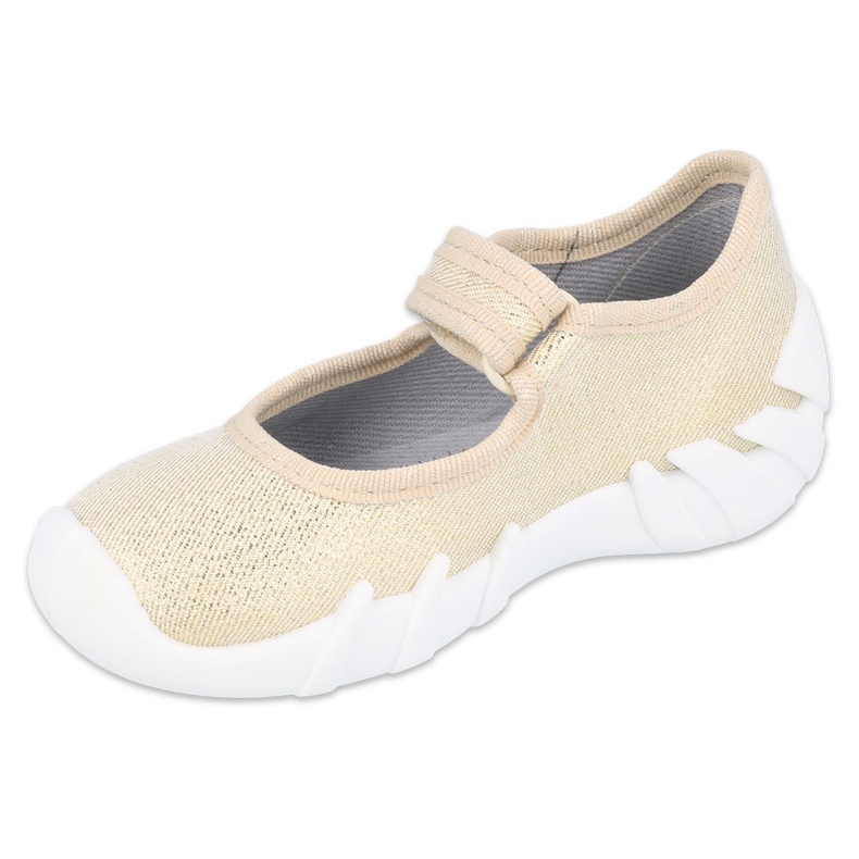 Befado Kinder schnelle goldene Schuhe 109P224 beige 1
