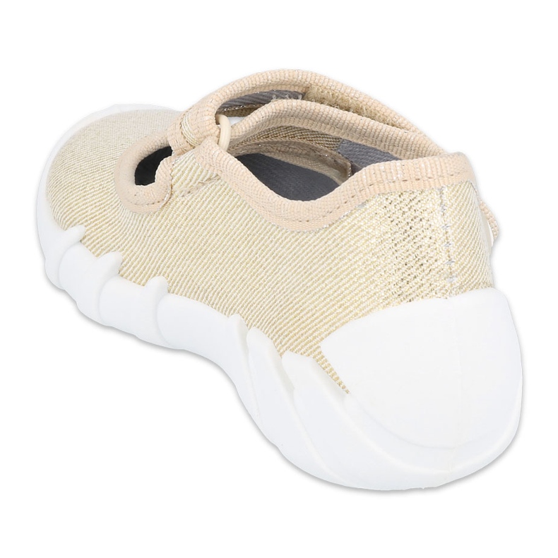 Befado Kinder schnelle goldene Schuhe 109P224 beige 2
