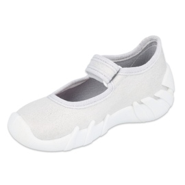 Befado Kinder silber Speedy Schuhe 109P222 silber- grau 1