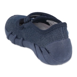Befado Kinder Speedy Marineblaue Schuhe 109P226 navy blau silber- 2