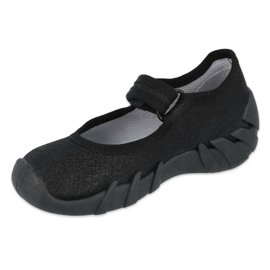 Befado Kinder schnelle schwarze Schuhe 109P227 silber- 1
