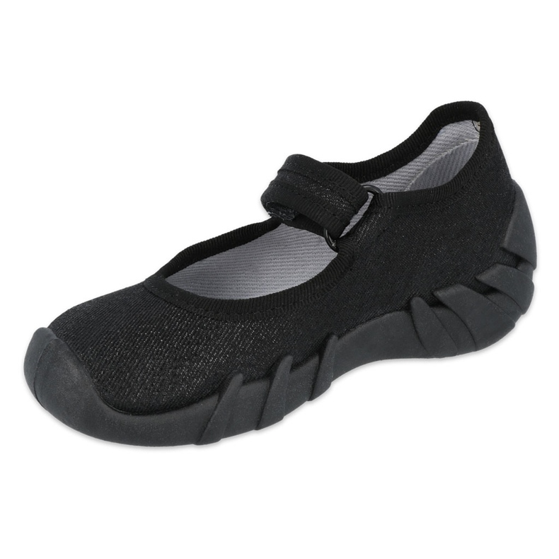 Befado Kinder schnelle schwarze Schuhe 109P227 silber- 1