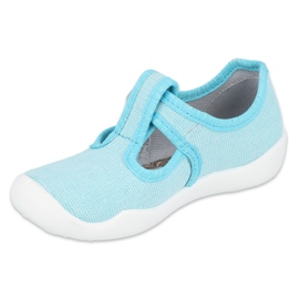 Befado Kinderschuhe blanka türkis 115X004 blau silber- 1