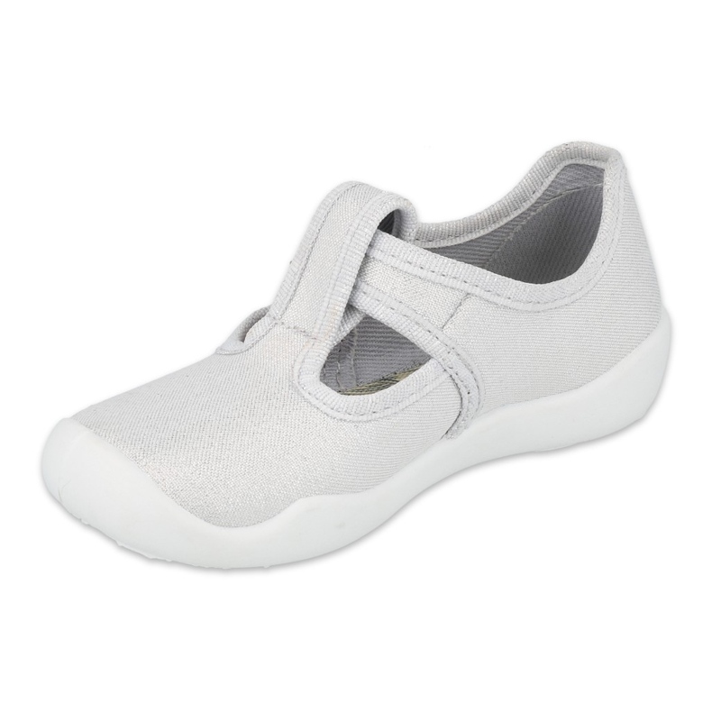 Befado Kinderschuhe silber blank 115X001 grau 1