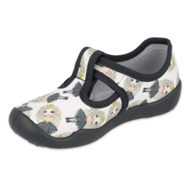 Befado Kinderschuhe blanka Prinzessin 115X007 schwarz naturfarben 1