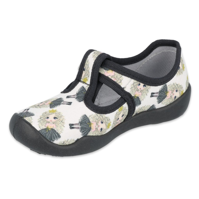 Befado Kinderschuhe blanka Prinzessin 115X007 schwarz naturfarben 1