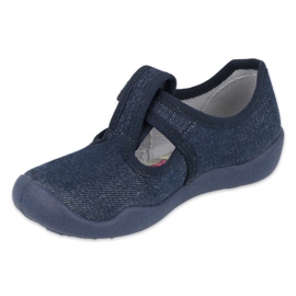 Befado Kinderschuhe Blanka marineblau 115X005 silber 1
