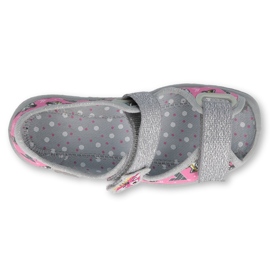 Befado Kinderschuhe 969X162 rosa silber- 2