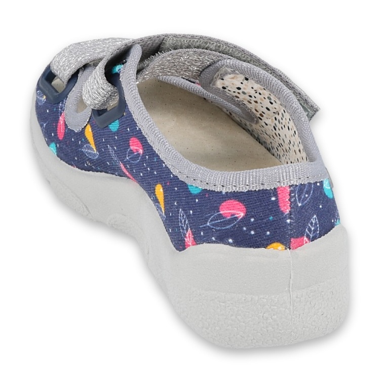 Befado Kinderschuhe 869X144 marineblau rosa grau 2