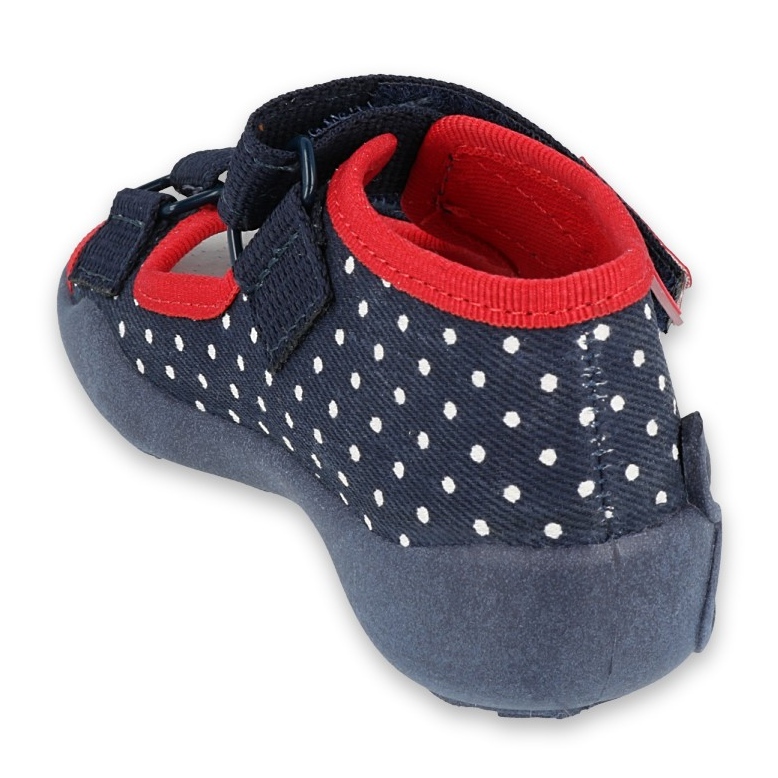 Befado Kinderschuhe 342P028 weiß rot navy blau 2
